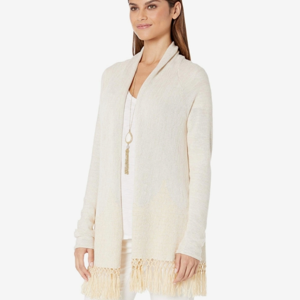 LILLY PULITZER Tatum Long Fringe Hem Cardigan - Picture 4 of 12